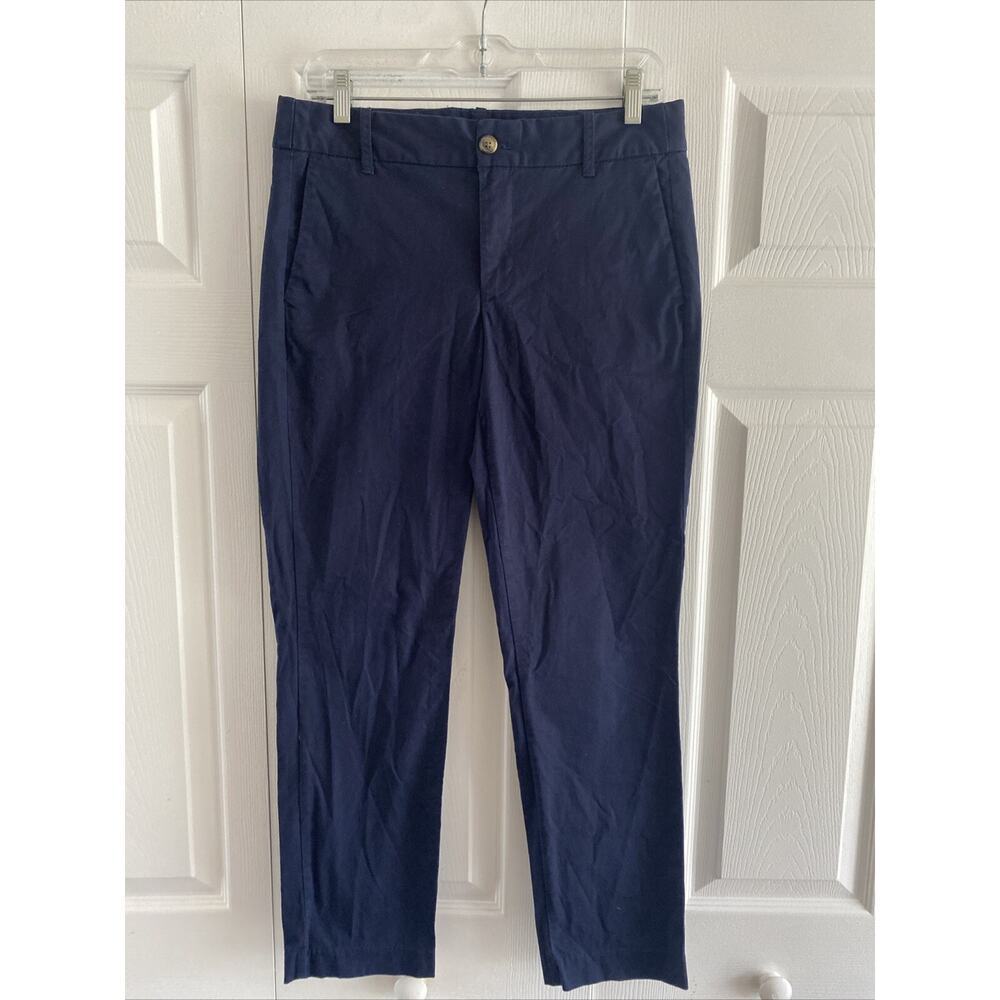 J. Crew Women's Navy Laney Ankle Chino Pants Size 6 Career Casual